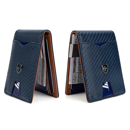 Baellerry Minimalist RFID Koruma Çift Kat Deri Çoklu Kart Cüzdan Erkek Kartlık.