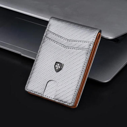 Baellerry Minimalist RFID Koruma Çift Kat Deri Çoklu Kart Cüzdan Erkek Kartlık.