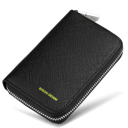 Bison Denim Premium Seri Gerçek Deri-Kısa Erkek Cüzdan Kartlık