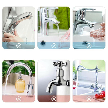 Çocuklar İçin Sevimli Eğitici Musluk Uzatma Başlığı Yaprak Kahverengi Sap.