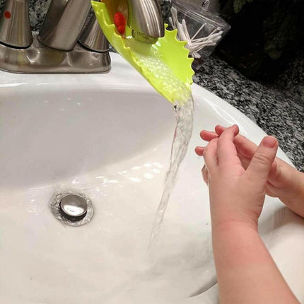 Çocuklar İçin Sevimli Eğitici Musluk Uzatma Başlığı Yaprak Kahverengi Sap.