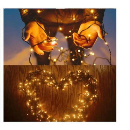 Güneş Enerjili 100 Led 12 M Dize Süs Lambaları Su Geçirmez Dış Mekan Bahçe Aydınlatma.