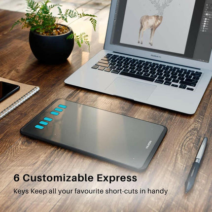 Huion Inspiroy H640P 6.3 x 3.9" Grafik Tablet.