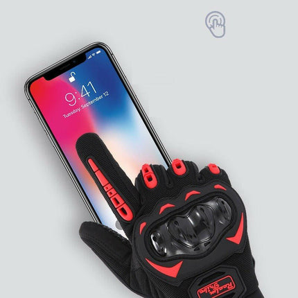 Motor Eldiveni Profesyonel Korumalı Dokunmatik Motosiklet Eldiveni.