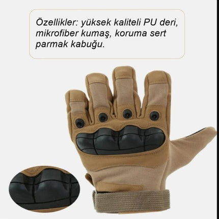 Profesyonel Korumalı Motosiklet Eldiveni Su Rüzgar Geçirmez Elastik Üs Kalite Malzeme Siyah.