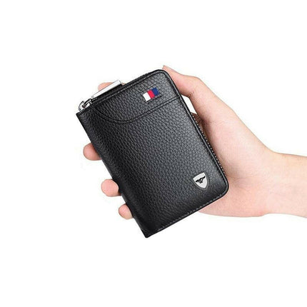 Septwolves Premium Seri Gerçek Deri-Kısa Erkek Cüzdan Kartlık.