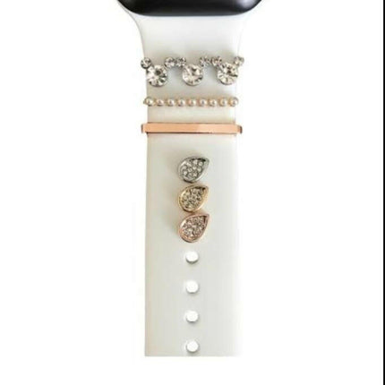 Watch Uyumlu Incili Minnie Mouse Charm Saat Kordon Aksesuar Gold Renk.