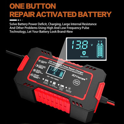 12v 6a Akıllı Araba Motosiklet Lcd Ekran Araç Akü Onarım Hızlı Şarj Cihazı Islak Kuru Jel Kurşunasit