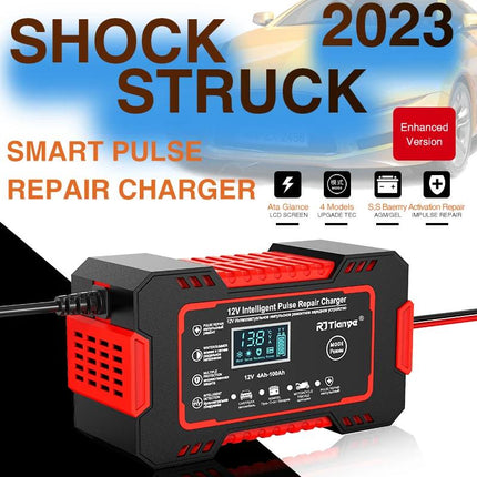 12v 6a Akıllı Araba Motosiklet Lcd Ekran Araç Akü Onarım Hızlı Şarj Cihazı Islak Kuru Jel Kurşunasit