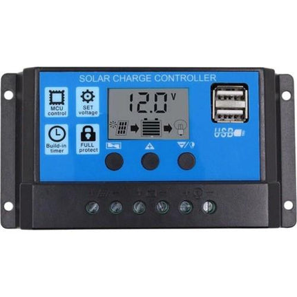 300 adet 20A Dijital Güneş Paneli Solar Akü Şarj Kontrol Cihazı 12V 24V