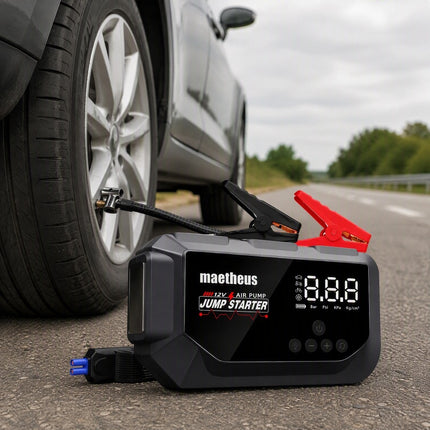 24000 mAh 4in1 Akü Takviye Cihazı | 150 PSI Kompresör | Lastik Şişirme | Powerbank | EVA Çanta | 4000A Tepe Akım