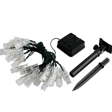 2.8M İp Solar Güneş Enerjili 20Led Ampül Fotoğraf Klip Dekorasyon Doğum Günü Düğün.