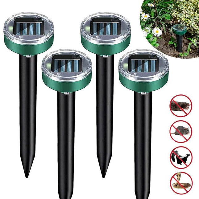 4 Adet Solar Güneş Enerjili Akrep,Köstebek,Yılan Fare Kovucu 750-1000 M2 Etkili Yuvarlak.