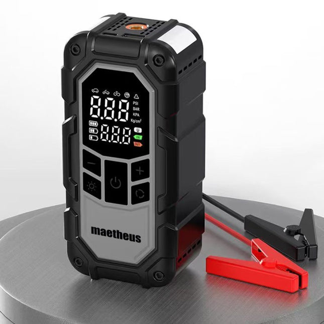 4in1 Akü Takviye Ateşleyici Lastik Şişirme Kompresörü Powerbank LED Işık 150 PSI 8000mAh