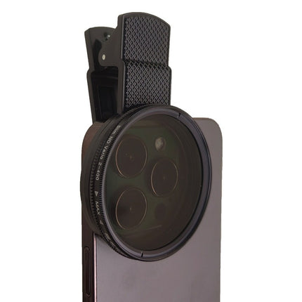 52mm CPL Polarize Telefon Kamera Filtresi Klipsli Döner Yansıma ve Parlama Azaltıcı Lens