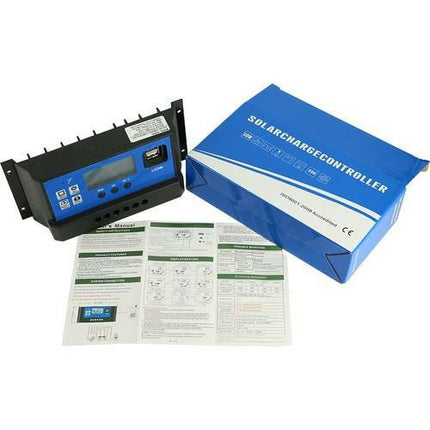 60A Dijital Güneş Paneli Solar Akü Şarj Kontrol Cihazı 12V 24V.