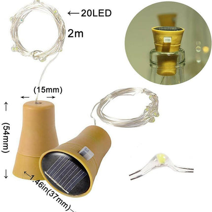 6Adet Solar 20 Led 2Mt Güneş Enerjili Mantar Aydınlatma Gün Işığı.