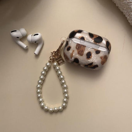 Airpods 3 Kılıf Kulaklık Kılıfı Leopar Desenli Kopçalı Korumalı Kılıf