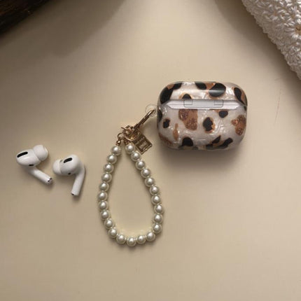 Airpods 3 Kılıf Kulaklık Kılıfı Leopar Desenli Kopçalı Korumalı Kılıf