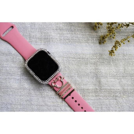 Apple Watch Uyumlu Kordon Aksesuarı Mom Charm Seti Gold