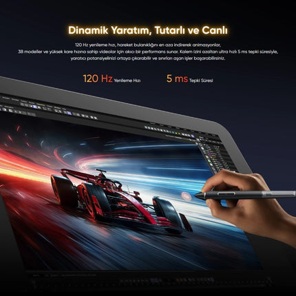 Artist Pro 27 (Gen 2) Ekranlı Çizim Tableti | 27" 4K 120Hz Dokunmatik Ekran | 16384 Basınç | X3 Pro | Calman Sertifikalı