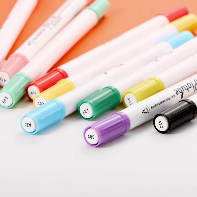 Çift Taraflı Brush Pen 60’lı Marker Kalem Seti Bullet Jurnal Mandala Eskiz Boyama Seti.