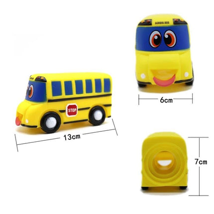 Çocuklar İçin Eğitici Musluk Uzatma Başlığı Sarı Okul Otobüsü.