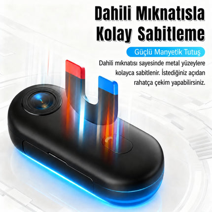 H88 Mini WiFi Vlog Kamerası Motor Spor Aksiyon Kamerası 1080P Full HD 120° Açı