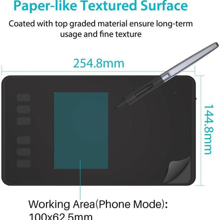 Huion Inspiroy H640P 6.3 x 3.9" Grafik Tablet.