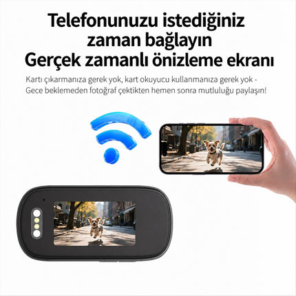 M11 Mini 4K Ultra HD WiFi Aksiyon Kamerası Geniş Açılı 1.5'' Ekranlı Manyetik Spor Kamerası