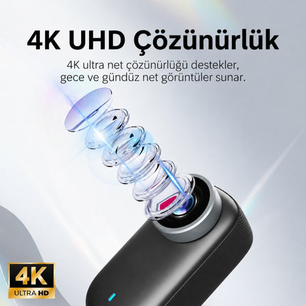 M11 Mini 4K Ultra HD WiFi Aksiyon Kamerası Geniş Açılı 1.5'' Ekranlı Manyetik Spor Kamerası