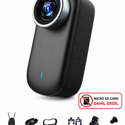 M11 Mini 4K Ultra HD WiFi Aksiyon Kamerası Geniş Açılı 1.5'' Ekranlı Manyetik Spor Kamerası