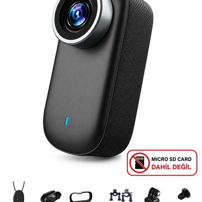 M11 Mini 4K Ultra HD WiFi Aksiyon Kamerası Geniş Açılı 1.5'' Ekranlı Manyetik Spor Kamerası