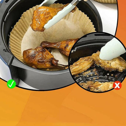Pisirme Kagidi 50 adet Airfryer Xxl Xl Yagli Kagit Xiaomi Philips Tüm Markalara Uyumlu Yuvarlak.