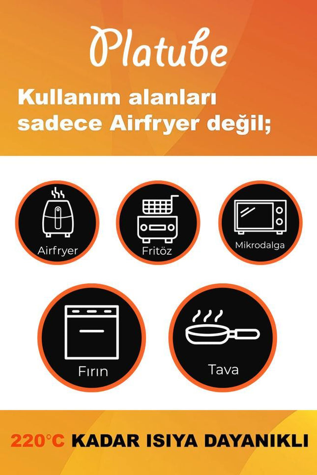 Pisirme Kagidi 50 adet Kare Delikli Airfryer Yagli Kagit Xiaomi Philips Tüm Markalara Uyumlu