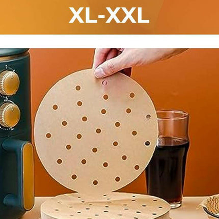 Pisirme Kagidi 50 adet Yuvarlak Delikli Airfryer Yagli Kagit Xiaomi Philips Tüm Markalara Uyumlu.