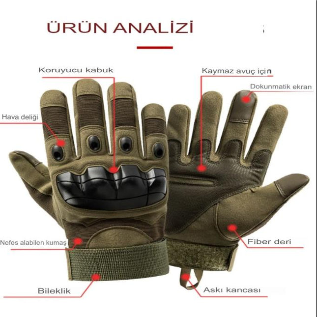 Profesyonel Korumalı Motosiklet Eldiveni Su Rüzgar Geçirmez Elastik Üs Kalite Malzeme Siyah