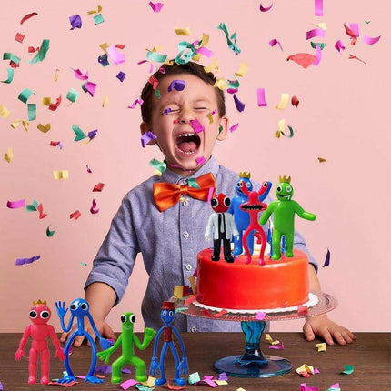 Rainbow Friends Roblox Monster Ithal Figür 8 Adet Premium Kaliteli Oyuncak 9-11.5 Cm.