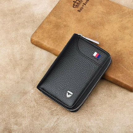 Septwolves Premium Seri Gerçek Deri-Kısa Erkek Cüzdan Kartlık.