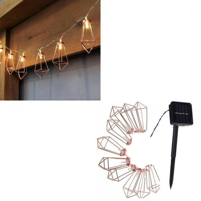 Solar 20Led Ampül 3Mt 8 Mod Güneş Enerjili Bahçe Aydınlatma Dekorasyon Günışığı.