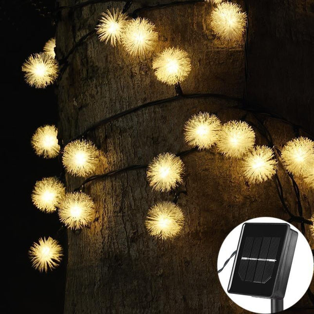Solar Peri 30Led 4Mt 8 Mod Güneş Enerjili Bahçe Aydınlatma Dekorasyon Günışığı