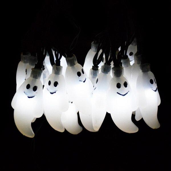 Solar 30Led Ampül 8 Mod 4Mt Güneş Enerjili Dış Bahçe Aydınlatma Dekorasyon Haloween Beyaz Işık
