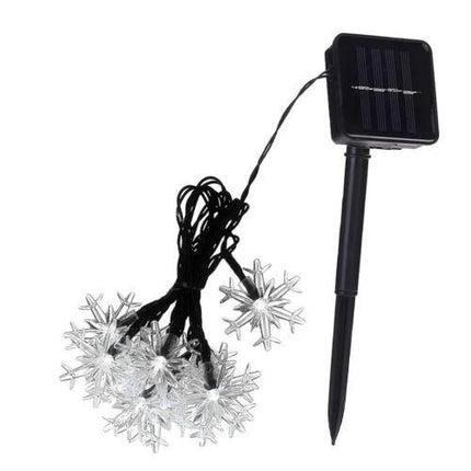Solar 30Led Ampül 4Mt 8 Mod Güneş Enerjili Dış Bahçe Aydınlatma Dekorasyon Kartanesi Sıcak beyaz