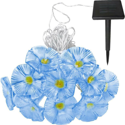 Solar Gündüz Sefası Çiçeği 10 Led 2Mt 8 Mod Güneş Enerjili Dış Bahçe Aydınlatma Dekorasyon Günışığı.