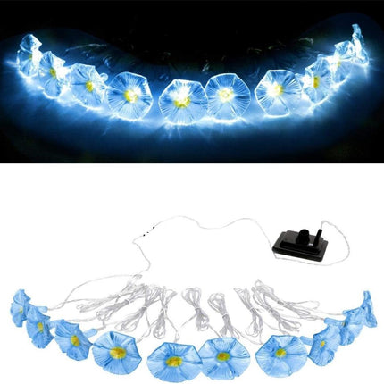 Solar Gündüz Sefası Çiçeği 10 Led 2Mt 8 Mod Güneş Enerjili Dış Bahçe Aydınlatma Dekorasyon Günışığı