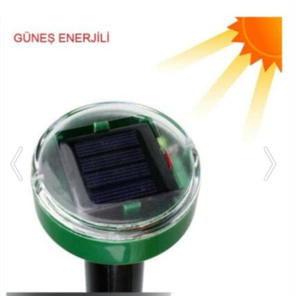 Solar Güneş Enerjili Akrep,Köstebek,Yılan Fare Kovucu 650m Etkili Yuvarlak