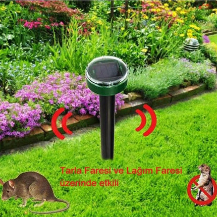 Solar Güneş Enerjili Akrep,Köstebek,Yılan Fare Kovucu 750-1000 M2 Etkili Yuvarlak.