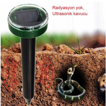 Solar Güneş Enerjili Akrep,Köstebek,Yılan Fare Kovucu 900 Etkili Yuvarlak.