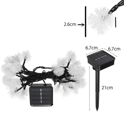 Solar Peri 30Led 4Mt 8 Mod Güneş Enerjili Bahçe Aydınlatma Dekorasyon Günışığı