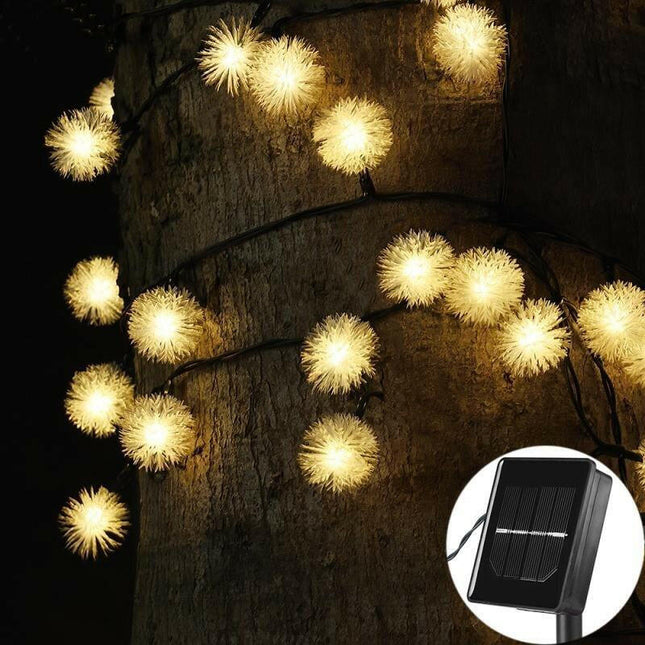 Solar Peri 30Led 4Mt 8 Mod Güneş Enerjili Bahçe Aydınlatma Dekorasyon Günışığı.